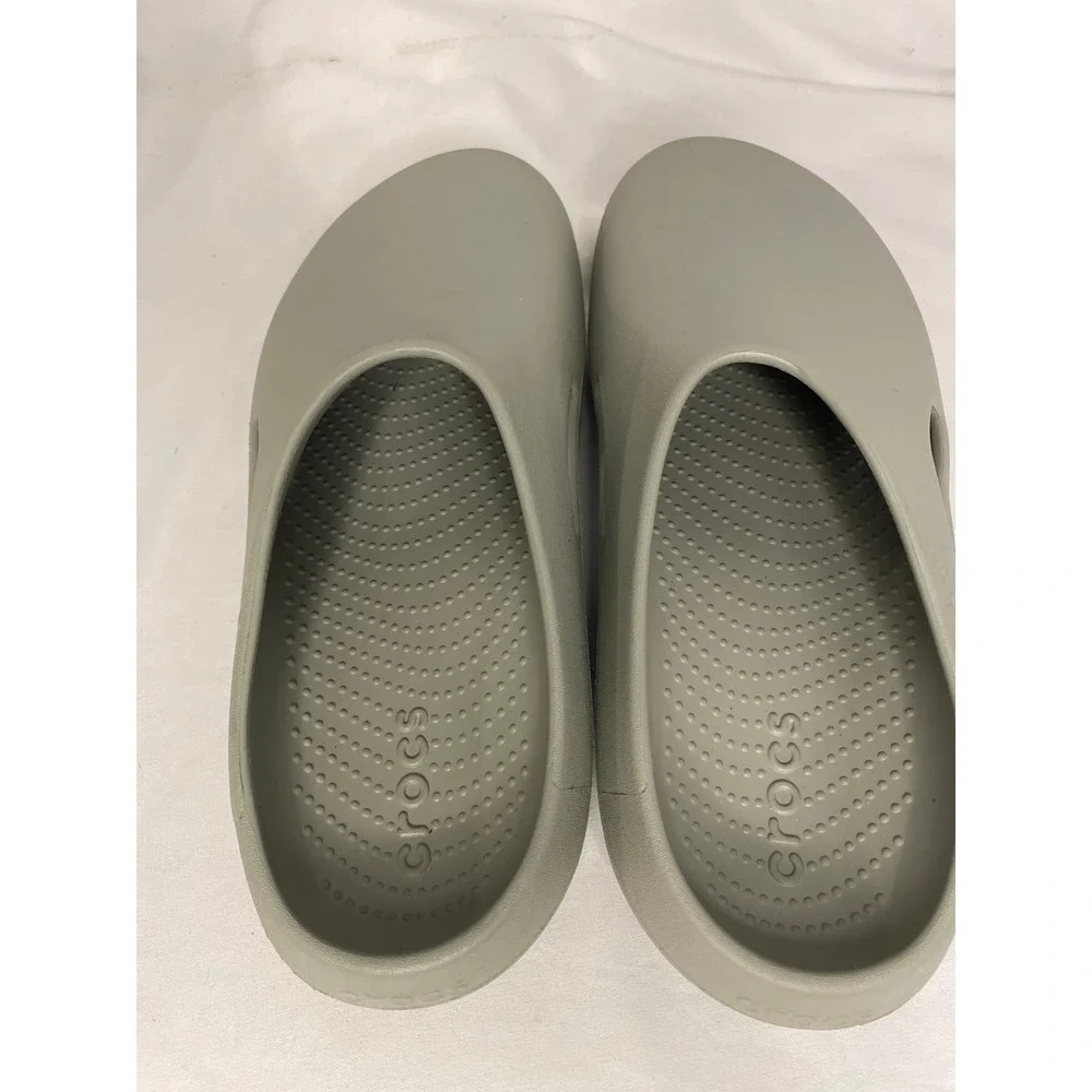 Crocs Mellow Recovery Clog Atmosphere Grey Mens 10 Womens 12 Slides Slip Ons